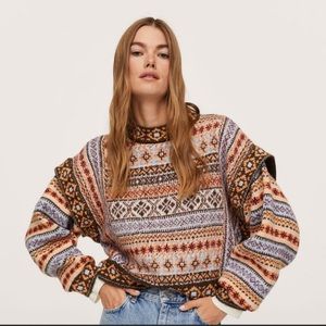 MANGO Contrasting Sweater